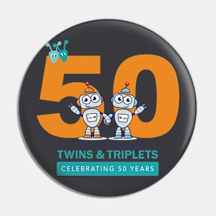 50th anniversary center logo Pin