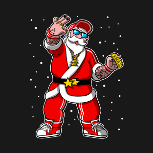 Hipster Santa Claus T-Shirt