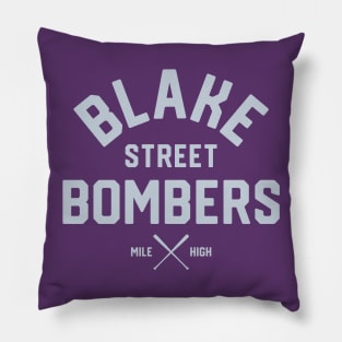 Colorado 'Blake Street Bombers' Baseball Fan T-Shirt: Ignite Your Mile High Spirit with a Legendary Design! Pillow