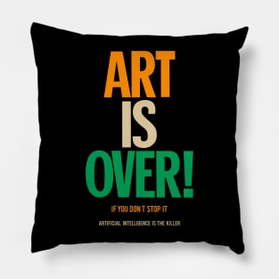 Art is over - yoko - artificial intelligence Pillow