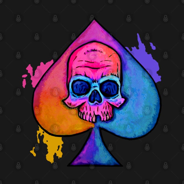 Abstract Skull / Spade by Adrian Murren