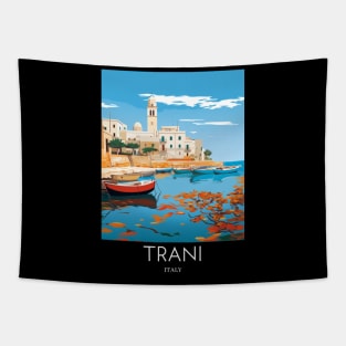 A Pop Art Travel Print of Trani - Italy Tapestry