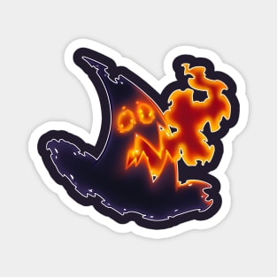Burning Witch Hat Magnet