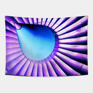 Jet engine abstract Tapestry