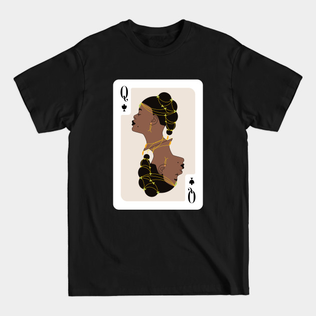 Discover Queen of Clubs - Tinashe, Beautiful Black Woman Design - Black Women Art - T-Shirt