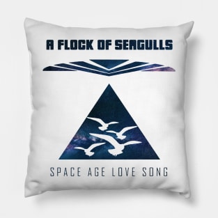 Night Space A Flock Of Seagulls Pillow