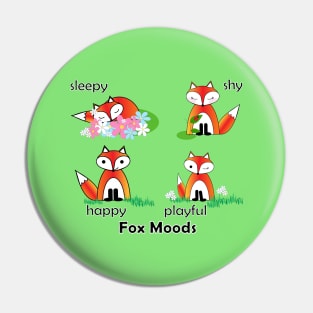 Lispe Fox Moods Pin