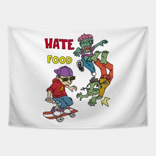 Zombies hate fast food - Halloween Gift Tapestry