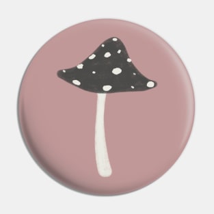 Black Amanita Pin