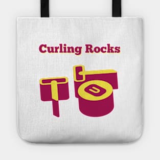 Curling rocks Tote