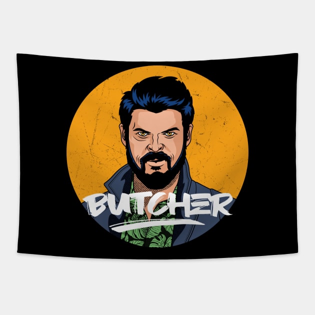 billy butcher Tapestry by redwane