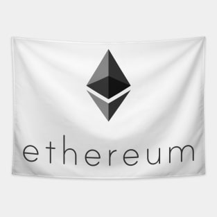 Ethereum Logo Black Tapestry