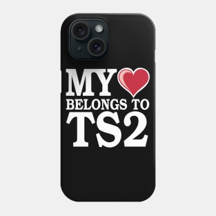 My Heart Belongs to TS2 - White Phone Case