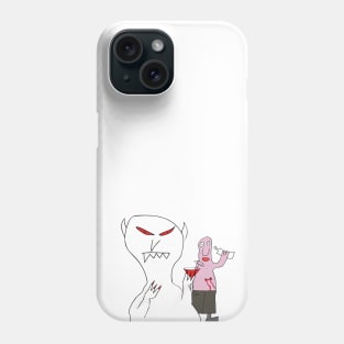 vampire drinking cocktail Phone Case