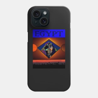 Egypt modern travel poster Phone Case