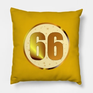 60 s retro vintage Golden Years Route 66 Pillow