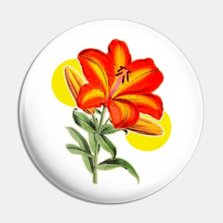 Flower with red petals Pin