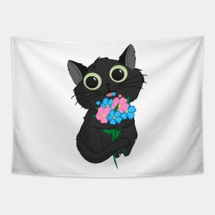 Cute Black cat Tapestry