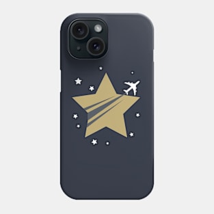 Aircraft Crossing The Stars Design Phone Case