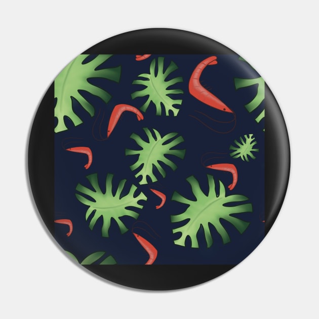 Hawaiian Shrimp Pin by rainb0w0tter