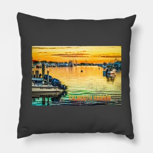 Falmouth Harbor Cape Cod Pillow