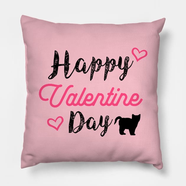 Happy Valentine day Pillow by FIFTY CLOTH