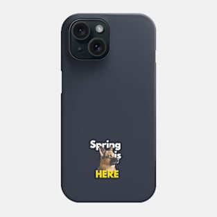 Cute dog announces spring Phone Case