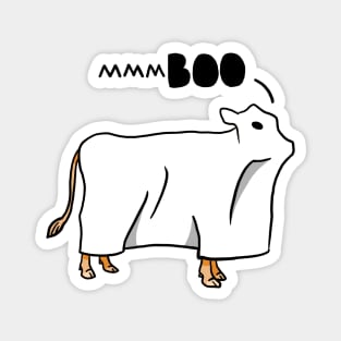 Halloween Ghost Cow Magnet