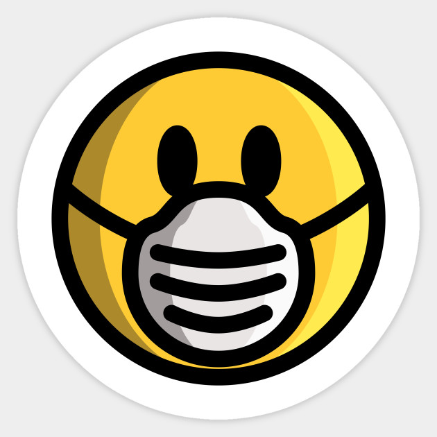Quarantine Smiley Smile Sticker Teepublic Au