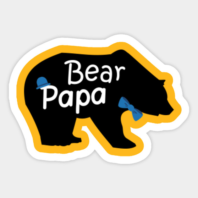 Papa Bear Papa Bear Sticker Teepublic