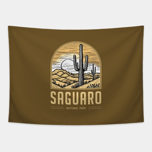 Saguaro National Park Tapestry by Curious World