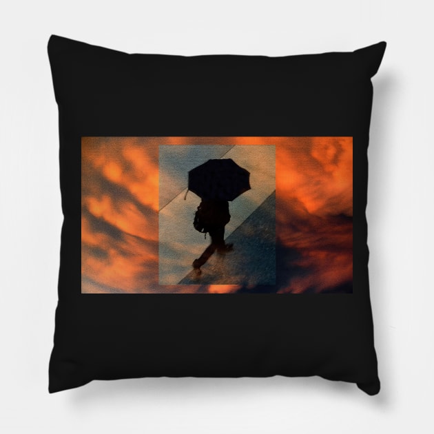 Rainy days and Mondays Pillow by dltphoto