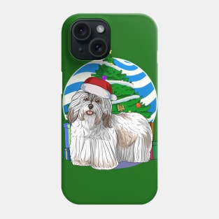 Havanese Dog Cute Santa Christmas Gift Phone Case