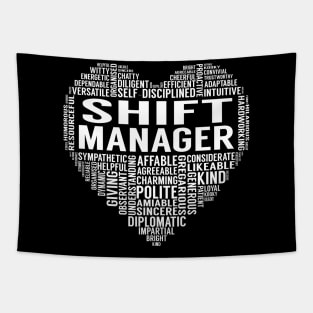 Shift Manager Heart Tapestry