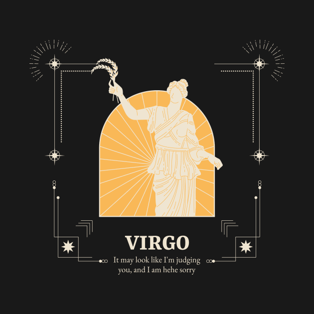 Virgo Zodiac Sign by Tip Top Tee's