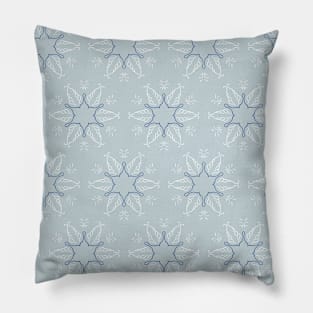 Vintage Snowflake Pattern Pillow