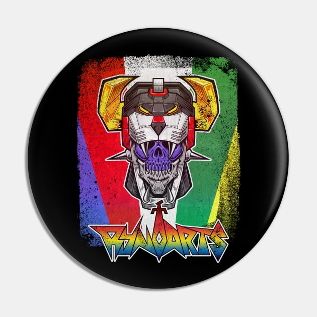 Voltskull with RynoArts logo Pin by RynoArts