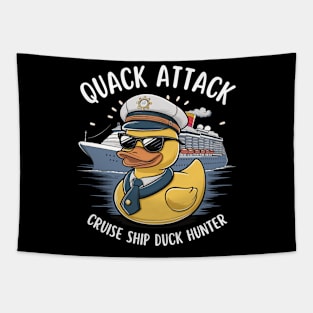 Cruise Ship Duck Hunter Quack Attack Tapestry