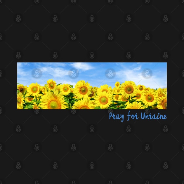 Pray For Ukraine Rectangle - Sunflower For Ukraine - Vintage Photo Sunflower Field by SayWhatYouFeel