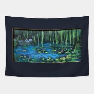 Lilly Pads at Dawn Tapestry