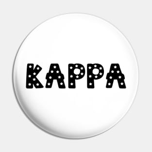 Kappa Star Letters Pin