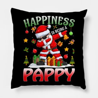 Happiness Is Being A Pappy Santa Christmas Pillow