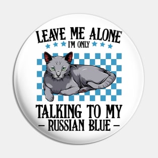 Russian Blue Cat Pin