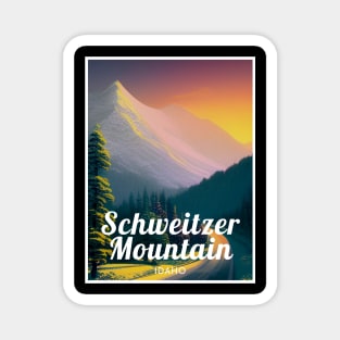 Schweitzer Mountain Idaho Ski Magnet