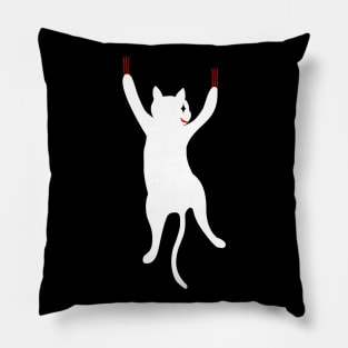 CAT ON BACK Pillow