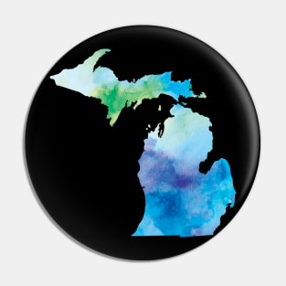 Michigan Watercolor Pin