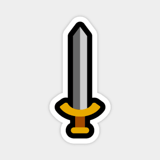 Minimalist Sword Icon (Light) Magnet