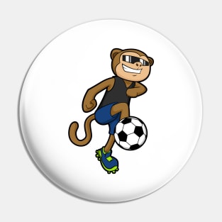 Monkey as Soccer player at Soccer Pin