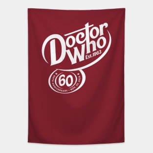 Dr. Pepper cosplaying as Doctor Who - White Tapestry