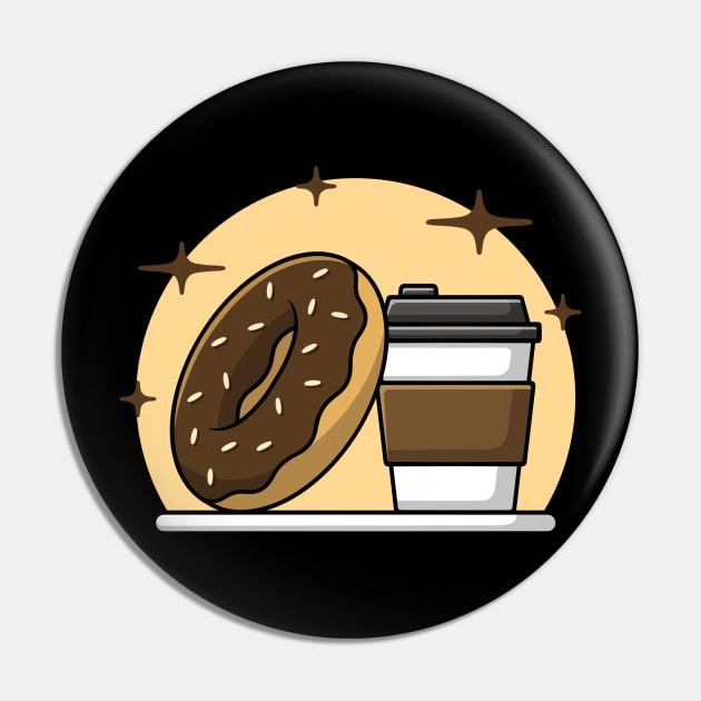 Coffee and Donut Pin by oziazka